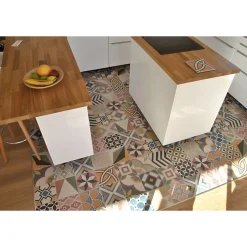 Eiffel art construction Carrelage sol / mur effet ciment 20x20 cm CAPRICE DECO PATCHWORK COLOURS (vendu par boite de 1m2)- Carrelage Sol Effet Carreaux De Ciment