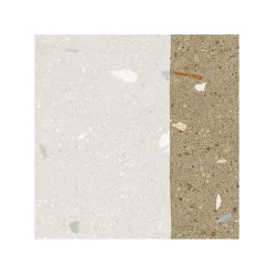 Eiffel art construction Carrelage sol / mur effet terrazzo 20x20 cm Croccante Granola Nuez(vendu par boite de 1m2)- Carrelage Sol Effet Terrazzo