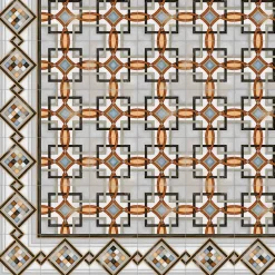 Aelle Carrelage Carrelage Sol Effet Carreaux De Ciment|Carrelage Sol Pour Cuisine<Carrelage sol / mur effet ciment 20x20 cm VODEVIL POMBO 3 ANGLE