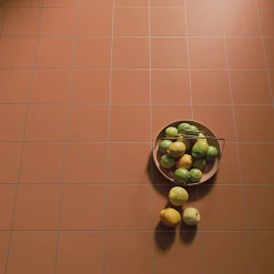 Aelle Carrelage Carrelage sol / mur effet ciment uni terracotta terre cuite 20x20 cm RIVOLI TERRE 30718- Carrelage Sol Effet Carreaux De Ciment|Carrelage Sol Pour Cuisine