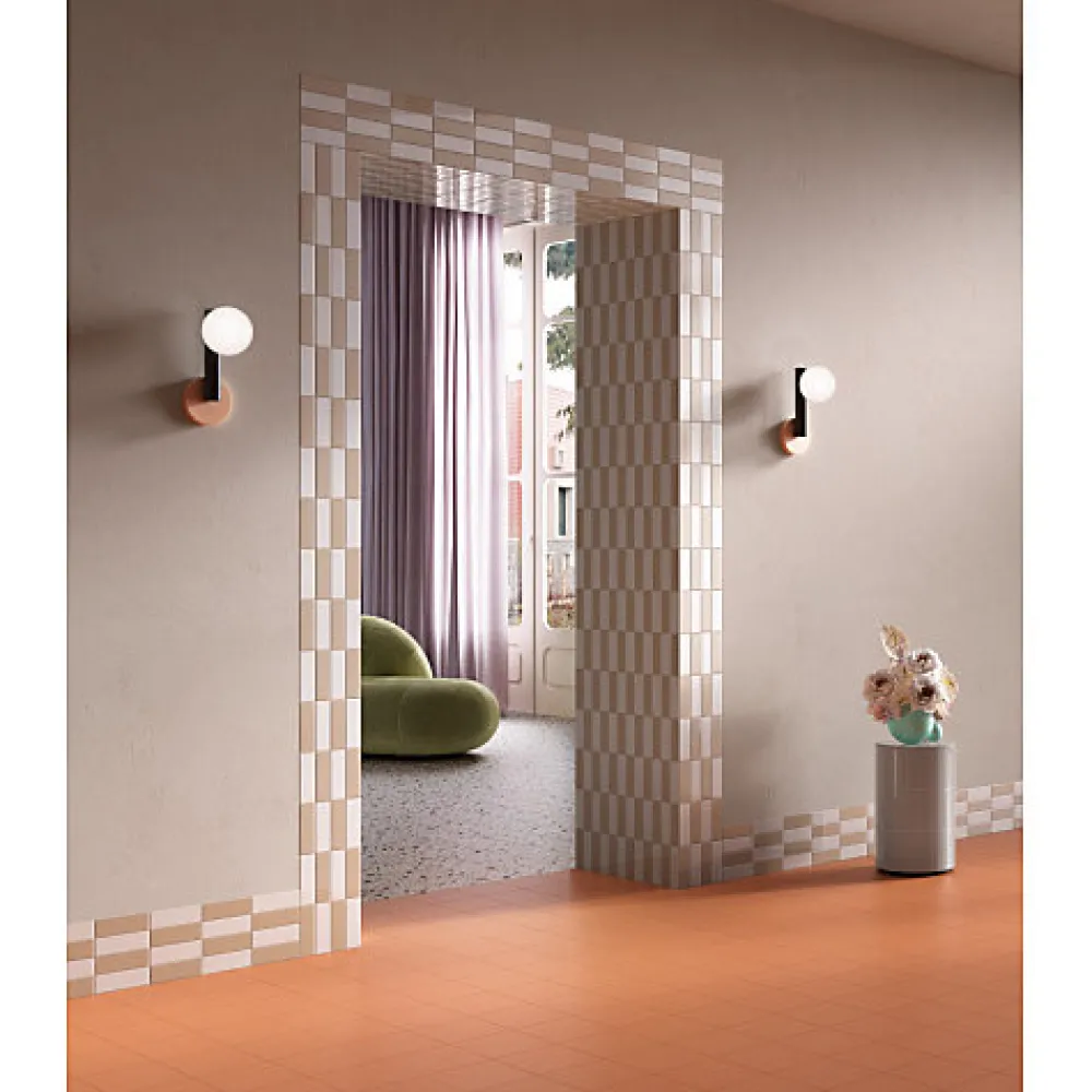 Aelle Carrelage Carrelage Sol Effet Pierre<Carrelage sol / mur effet béton blanc 60x60 cm NASSAU BLANCO