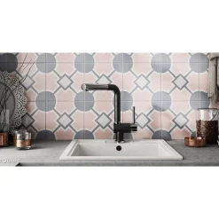 Eiffel art construction Carrelage Sol Pour Cuisine<Carrelage sol / mur effet ciment 20x20 cm CAPRICE DECO SOLSTICE PASTEL(vendu par boite de 1m2)