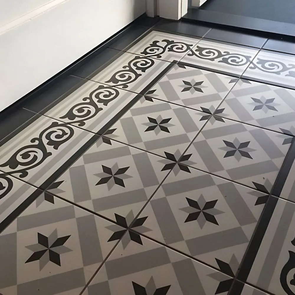 Aelle Carrelage Carrelage Sol Pour Cuisine|Carrelage Sol Effet Carreaux De Ciment<Carrelage sol / mur effet ciment 20x20 cm 1900 GIBERT 3 ANGLE