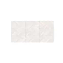 Aelle Carrelage Carrelage Sol Effet Béton<Carrelage sol / mur effet béton design chevron blanc 60x120 cm SEINE RILSE BLANCO
