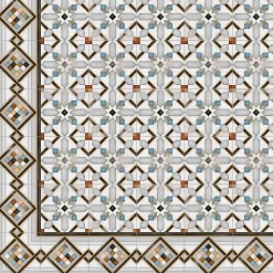Aelle Carrelage Carrelage Sol Effet Carreaux De Ciment<Carrelage sol / mur effet ciment 20x20 cm VODEVIL POMBO 2 BORDURE