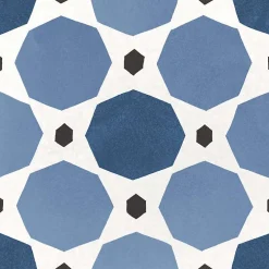 Eiffel art construction Carrelage sol / mur effet ciment 20x20 cm CAPRICE DECO SAPPHIRE COLOURS (vendu par boite de 1m2)- Carrelage Sol Effet Carreaux De Ciment