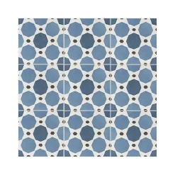 Eiffel art construction Carrelage sol / mur effet ciment 20x20 cm CAPRICE DECO SAPPHIRE COLOURS (vendu par boite de 1m2)- Carrelage Sol Effet Carreaux De Ciment