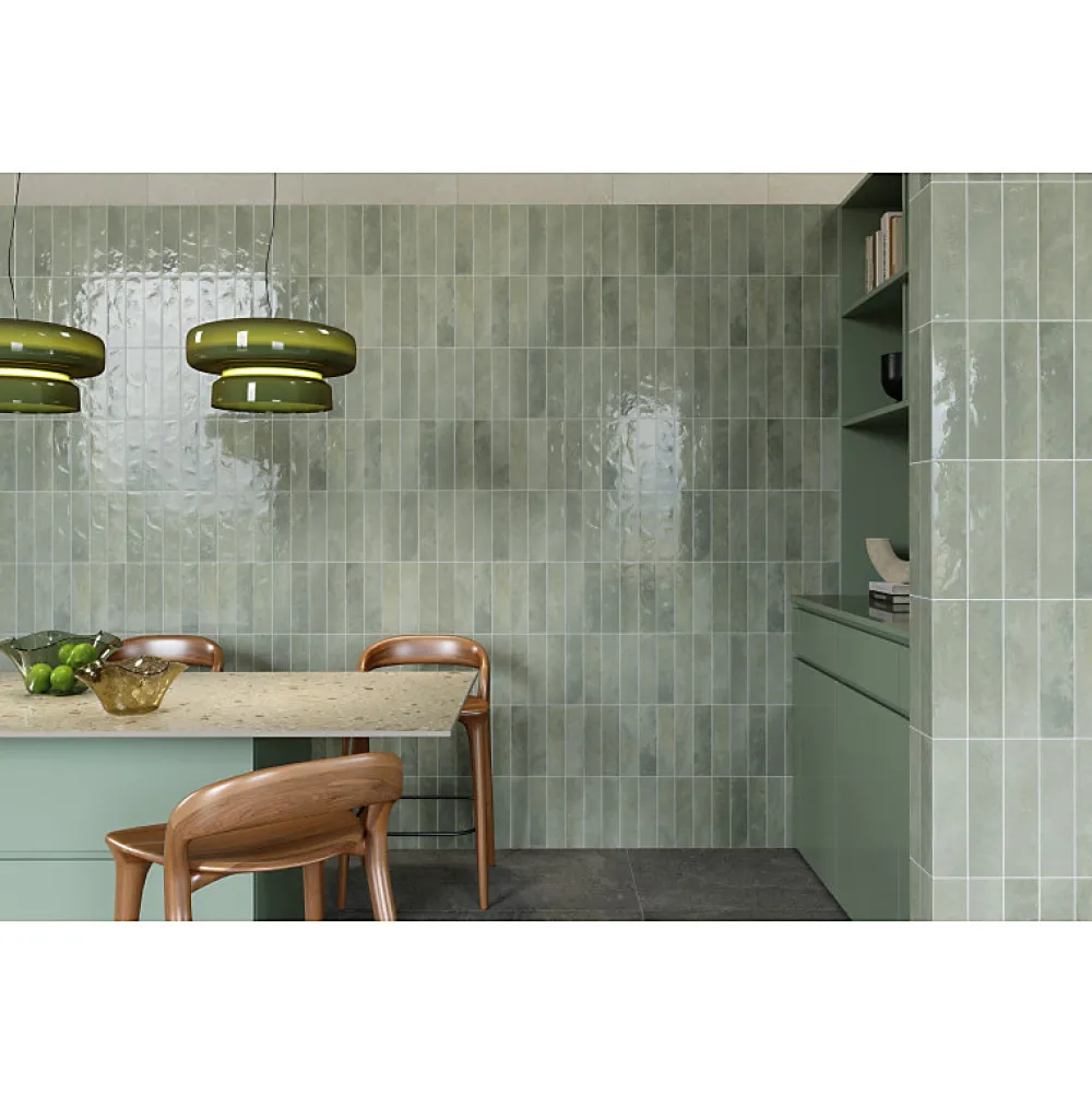 Aelle Carrelage Faïence Pour Wc|Faïence Pour Pièce À Vivre<Carrelage sol / mur faience effet zellige vert - Miniature SODA Verde Perla J376
