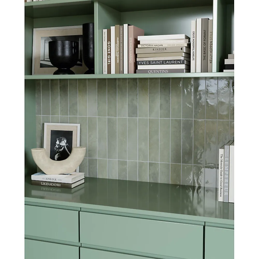 Aelle Carrelage Faïence Pour Wc|Faïence Pour Pièce À Vivre<Carrelage sol / mur faience effet zellige vert - Miniature SODA Verde Perla J376