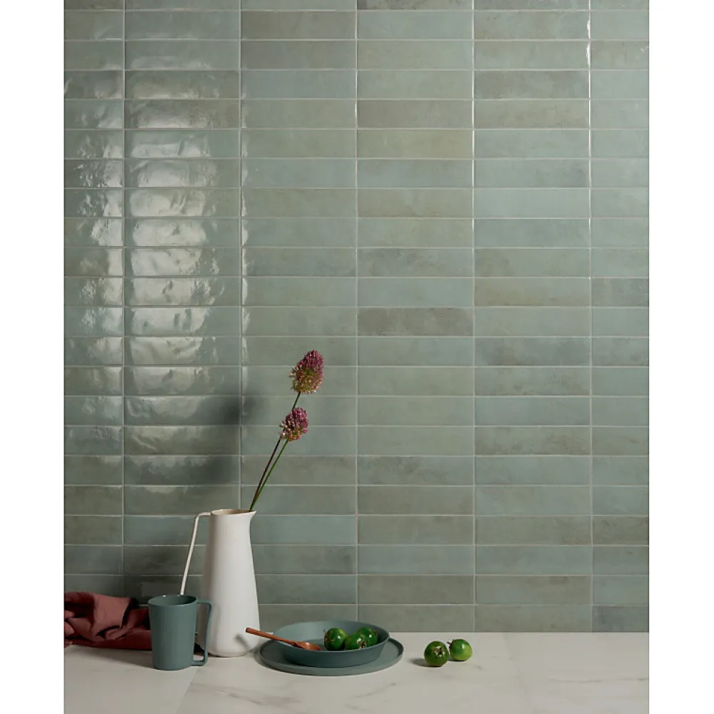 Aelle Carrelage Faïence Pour Wc|Faïence Pour Pièce À Vivre<Carrelage sol / mur faience effet zellige vert - Miniature SODA Verde Perla J376
