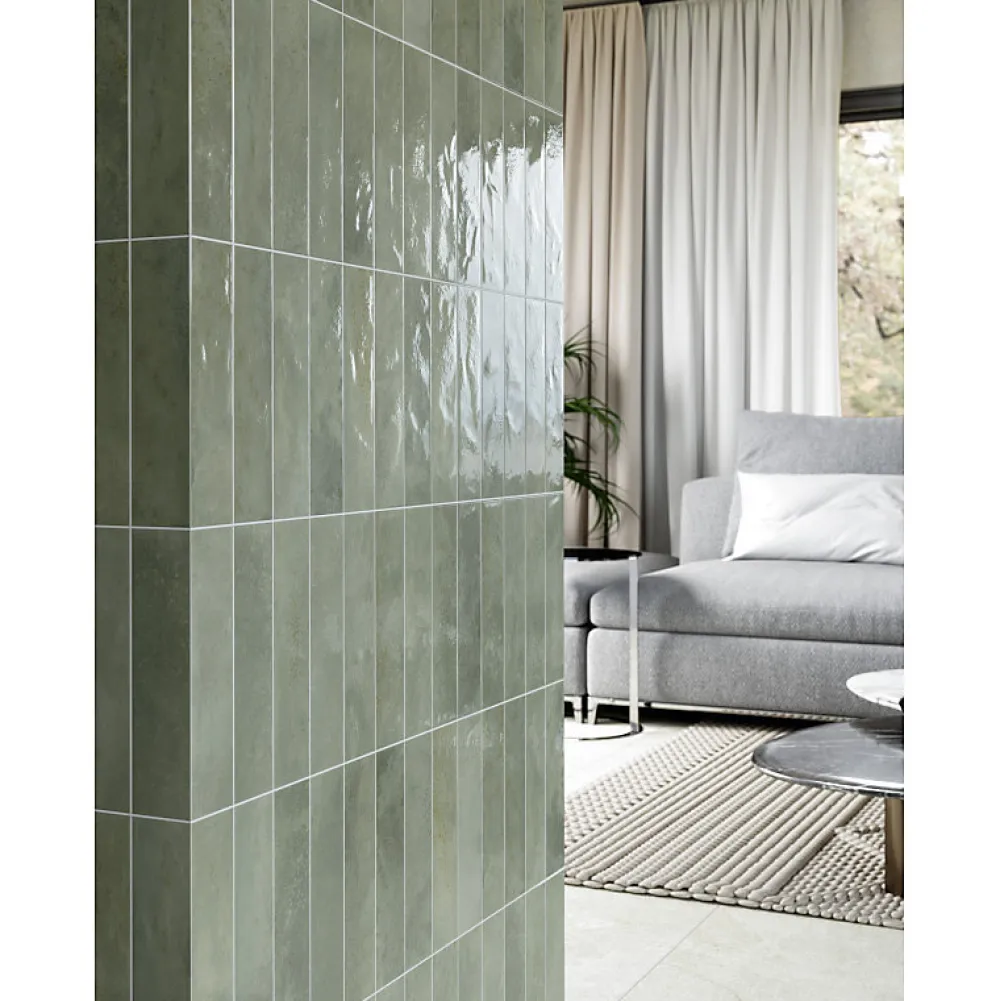 Aelle Carrelage Faïence Pour Wc|Faïence Pour Pièce À Vivre<Carrelage sol / mur faience effet zellige vert - Miniature SODA Verde Perla J376