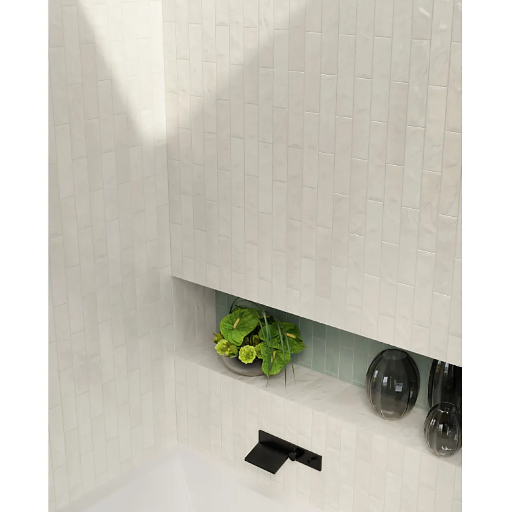 Aelle Carrelage Carrelage sol / mur faience effet zellige blanc - Miniature SODA bianco sale J375- Faïence Unie|Faïence Pour Salle De Bains