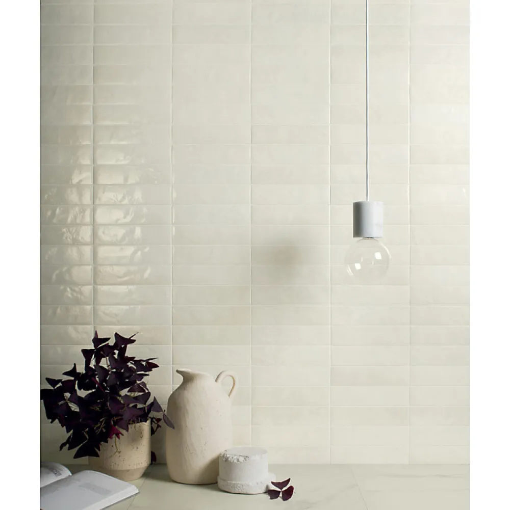Aelle Carrelage Carrelage sol / mur faience effet zellige blanc - Miniature SODA bianco sale J375- Faïence Unie|Faïence Pour Salle De Bains