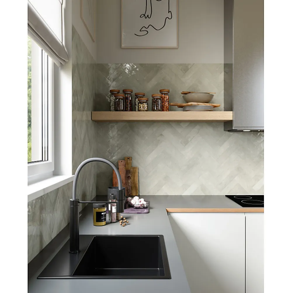 Aelle Carrelage Faïence Pour Pièce À Vivre|Faïence Pour Wc<Carrelage sol / mur faience effet zellige gris - Miniature SODA Grigio Luna J377