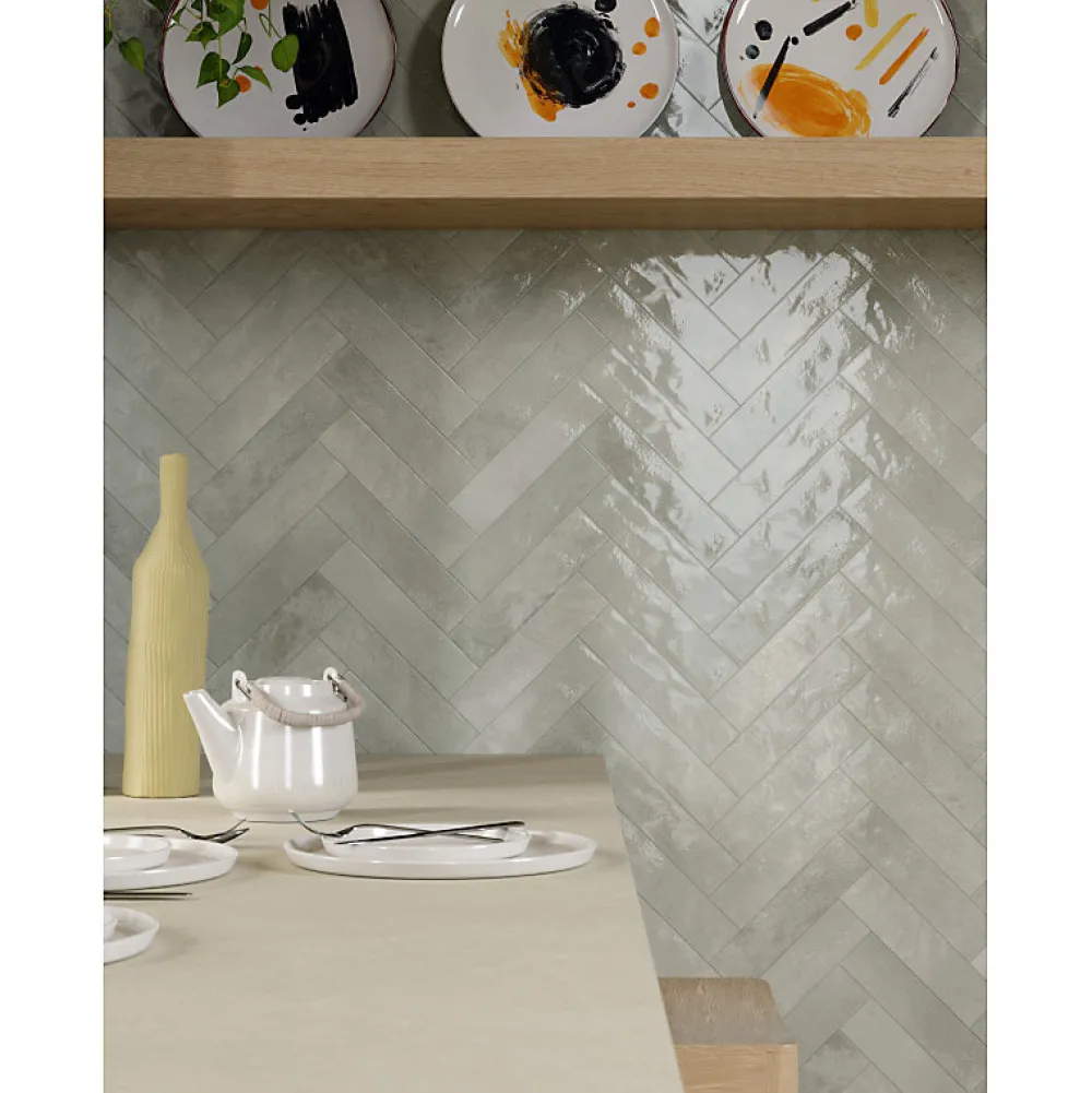 Aelle Carrelage Faïence Pour Pièce À Vivre|Faïence Pour Wc<Carrelage sol / mur faience effet zellige gris - Miniature SODA Grigio Luna J377