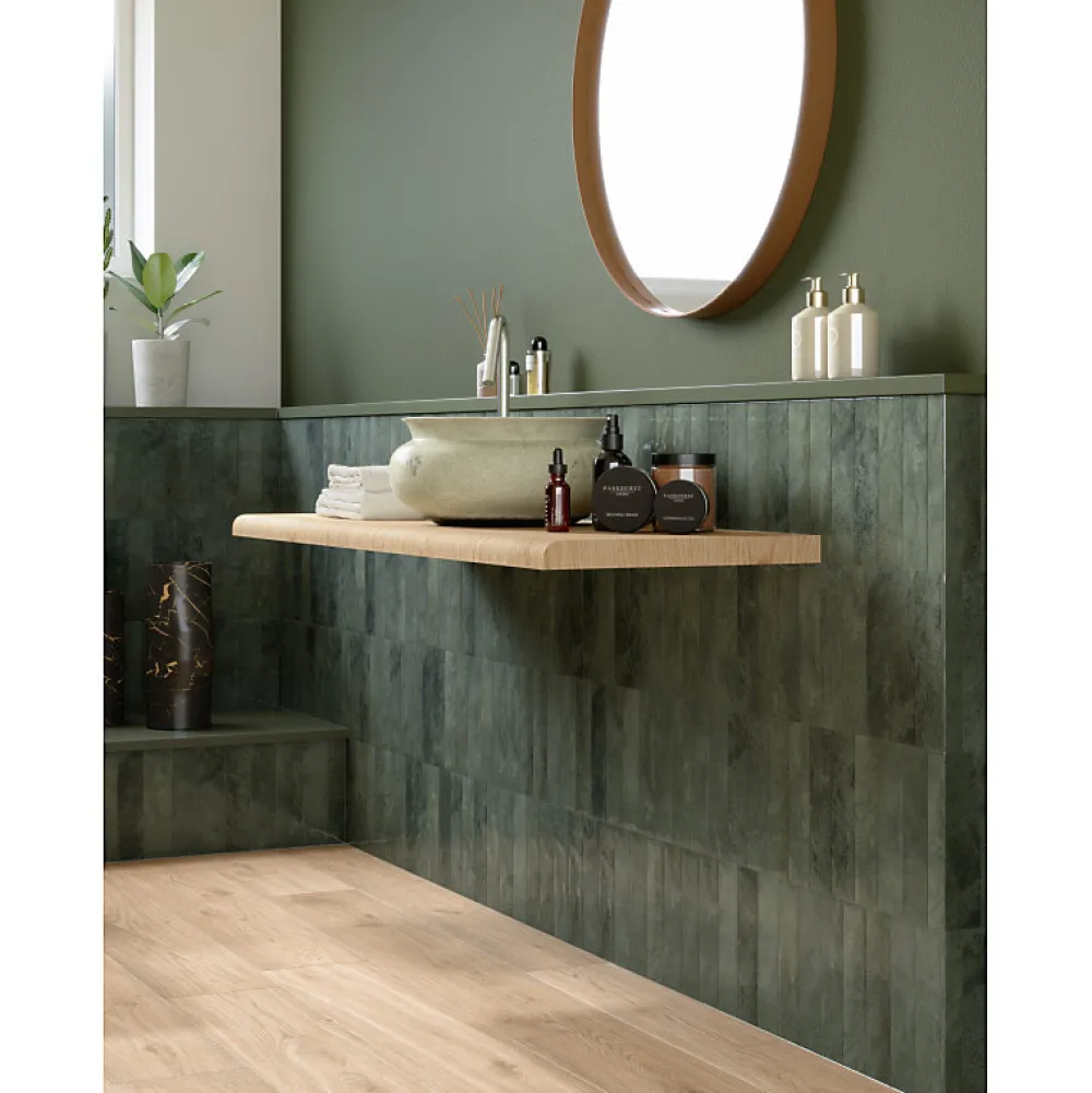 Aelle Carrelage Carrelage sol / mur faience effet zellige vert foncé - Miniature SODA Verde Malva J378- Faïence Pour Wc|Faïence Unie