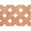 Aelle Carrelage Carrelage sol / mur forme croix 12x12 cm KASBAH BASE TERRACOTTA- Carrelage Sol Pour Cuisine|Carrelage Sol Effet Carreaux De Ciment