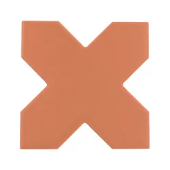 Aelle Carrelage Carrelage sol / mur forme croix terracotta 12X12 cm PORTO CROSS WARM SIENA- Carrelage Sol Pour Wc