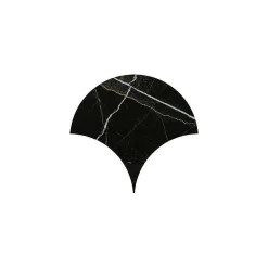 Aelle Carrelage Carrelage Sol Effet Marbre<Carrelage sol / mur forme écaille de poisson grand format effet marbre noir NIKOI TULUM MACAO