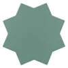 Aelle Carrelage Carrelage sol / mur forme étoile vert 16,8x16,8 cm PORTO STAR PICKLE GREEN- Carrelage Sol Uni