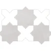 Aelle Carrelage Carrelage sol / mur forme étoile 16,8x16,8 cm KASBAH STAR SMOKE- Carrelage Sol Pour Wc|Carrelage Sol Uni