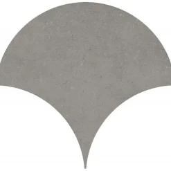Aelle Carrelage Carrelage sol / mur forme écaille de poisson grand format effet béton gris anthracite NASSAU TULUM GRAFITO- Carrelage Sol Effet Béton