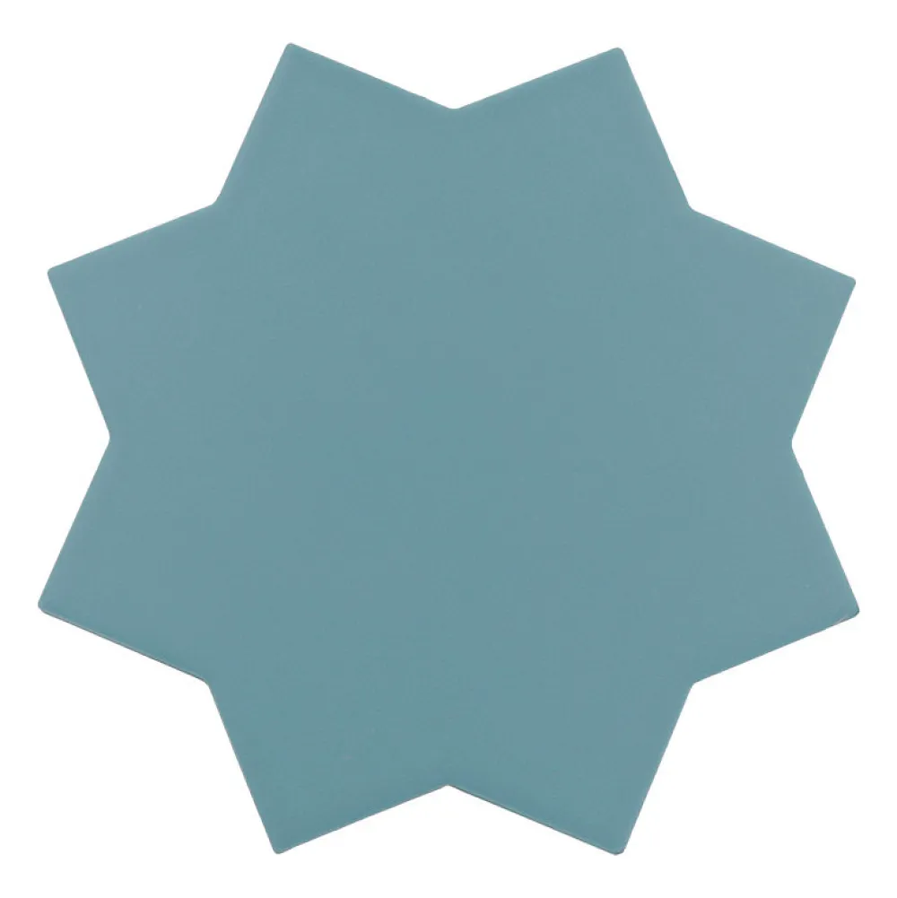 Aelle Carrelage Carrelage Sol Uni<Carrelage sol / mur forme étoile bleu 16,8x16,8 cm PORTO STAR AZURE