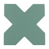 Aelle Carrelage Carrelage Sol Uni<Carrelage sol / mur forme croix vert 12X12 cm PORTO CROSS PICKLE GREEN