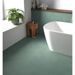 Aelle Carrelage Carrelage Sol Uni<Carrelage sol / mur forme croix vert 12X12 cm PORTO CROSS PICKLE GREEN