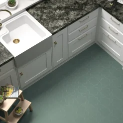 Aelle Carrelage Carrelage Sol Uni<Carrelage sol / mur forme croix vert 12X12 cm PORTO CROSS PICKLE GREEN