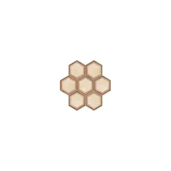 Eiffel art construction Carrelage sol / mur hexagonal effet ciment vieilli beige 25x21,6 cm TERRA CORNICE HEXAGONAL- Carrelage Sol Effet Béton