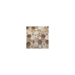 Eiffel art construction Carrelage sol / mur hexagonal effet ciment vieilli beige 25x21,6 cm TERRA CORNICE HEXAGONAL- Carrelage Sol Effet Béton