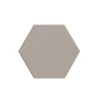 Eiffel art construction Carrelage sol / mur hexagonal uni taupe mate 11,6x10,1 cm KROMATIKA BEIGE- Carrelage Sol Pour Wc