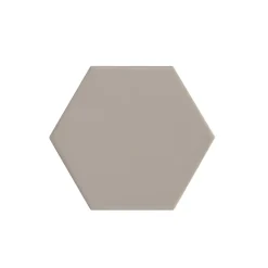 Eiffel art construction Carrelage sol / mur hexagonal uni taupe mate 11,6x10,1 cm KROMATIKA BEIGE- Carrelage Sol Pour Wc