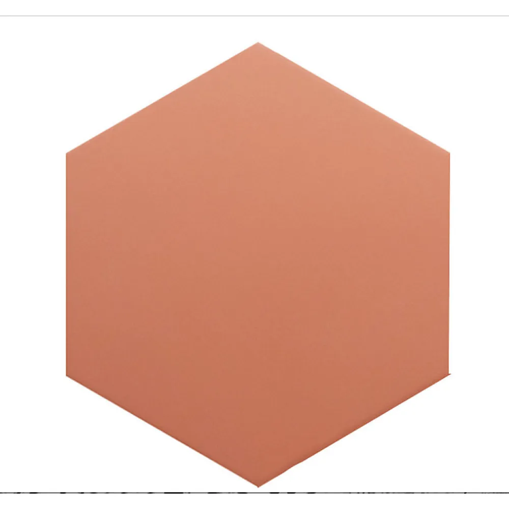 Aelle Carrelage Carrelage sol / mur hexagonal uni terracotta 17,5x20 cm COIMBRA WARM SIENA 30637- Carrelage Sol Uni|Carrelage Sol Pour Wc