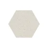 Eiffel art construction Carrelage Sol Effet Terrazzo<Carrelage sol / mur hexagonal effet terrazzo grand format blanc 51,9x59,9 cm MICRA Hexagono Blanco