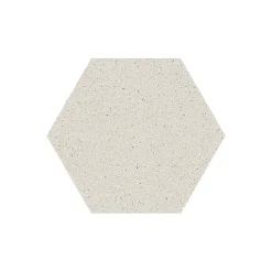 Eiffel art construction Carrelage Sol Effet Terrazzo<Carrelage sol / mur hexagonal effet terrazzo grand format blanc 51,9x59,9 cm MICRA Hexagono Blanco