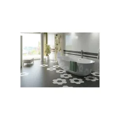 Aelle Carrelage Carrelage Sol Uni|Carrelage Sol Pour Wc<Carrelage sol / mur hexagonal uni noir mate 17,5x20 cm HEXATILE MATE
