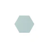 Eiffel art construction Carrelage sol / mur hexagonal uni bleu mate 11,6x10,1 cm KROMATIKA BLEU CLAIRE- Carrelage Sol Pour Wc|Carrelage Sol Uni
