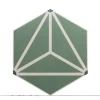 Aelle Carrelage Carrelage sol / mur hexagonal à motif coloré 17,5x20 cm COIMBRA SOLAR 30661- Carrelage Sol Uni