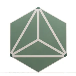 Aelle Carrelage Carrelage sol / mur hexagonal à motif coloré 17,5x20 cm COIMBRA SOLAR 30661- Carrelage Sol Uni