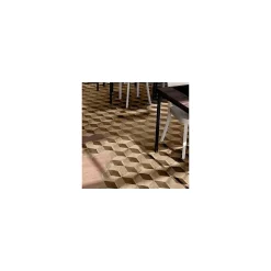Eiffel art construction Carrelage sol / mur hexagonal effet ciment motif cube géométrique 25x21,6 cm TERRA CUBO HEXAGONAL BEIGE- Carrelage Sol Pour Wc|Carrelage Sol Uni