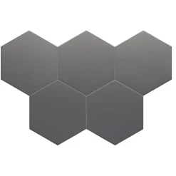 Aelle Carrelage Carrelage Sol Uni<Carrelage sol / mur hexagonal uni noir 17,5x20 cm COIMBRA BLACK 30635