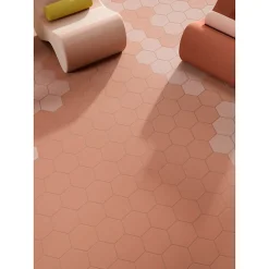 Aelle Carrelage Carrelage sol / mur hexagonal terracotta 17x15 cm MINIMA8.6 COTTO- Carrelage Sol Uni