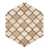 Eiffel art construction Carrelage Sol Uni|Carrelage Sol Pour Wc<Carrelage sol / mur hexagonal effet ciment 25 x 21.6 cm TERRA COLONIALE HEXAGONAL BEIGE