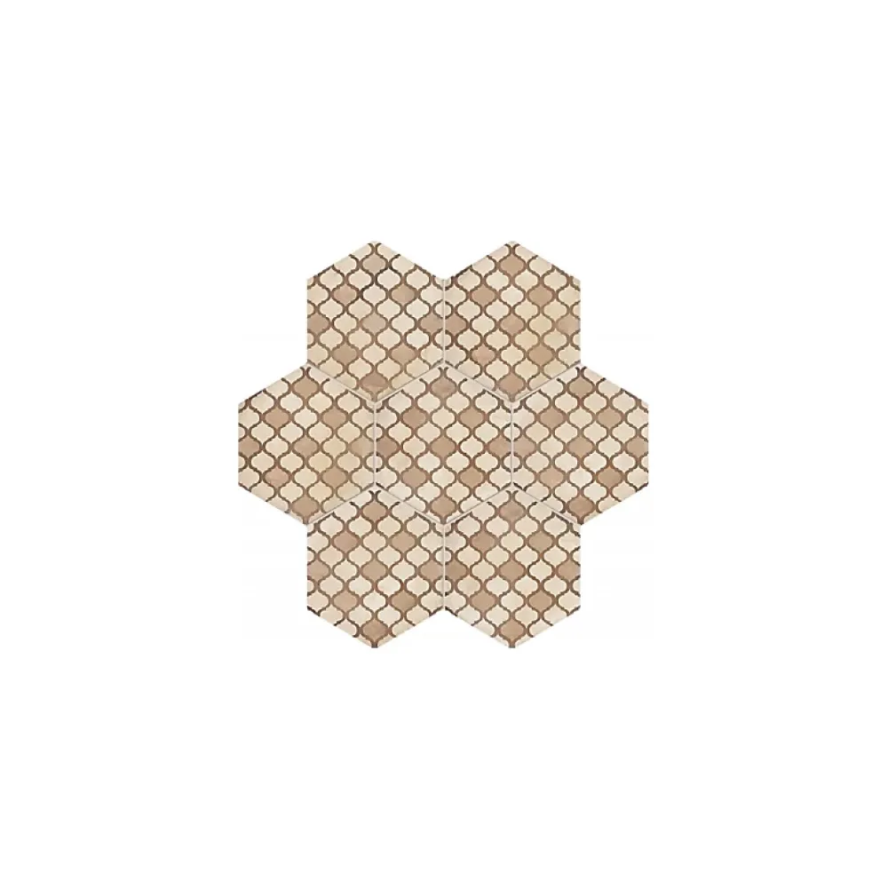 Eiffel art construction Carrelage Sol Uni|Carrelage Sol Pour Wc<Carrelage sol / mur hexagonal effet ciment 25 x 21.6 cm TERRA COLONIALE HEXAGONAL BEIGE