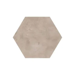 Aelle Carrelage Carrelage sol / mur hexagonal effet ciment vieilli gris claire 25x21,6 cm TERRA GRIGIO- Carrelage Sol Effet Béton