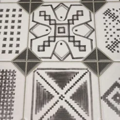 Eiffel art construction Carrelage sol / mur hexagonal effet ciment 25 x 21.6 cm TERRA CARDINALE HEXAGONAL GRIS- Carrelage Sol Effet Carreaux De Ciment