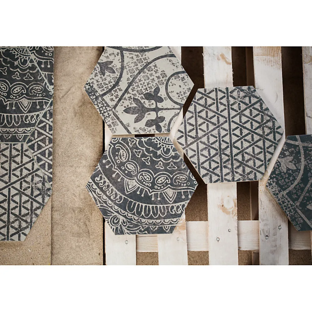 Aelle Carrelage Carrelage Sol Pour Wc<Carrelage sol / mur hexagonal motif patchwork 26,23 cm ALCHIMIA ARS MIX2