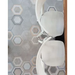 Aelle Carrelage Carrelage Sol Pour Salle De Bains<Carrelage sol / mur hexagonal effet béton gris RIFT HEXAGONO CEMENTO